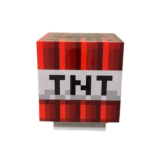 Minecraft TNT Block Cool Night Light Cube Toy  Kids Gamer decor - Picture 1 of 4